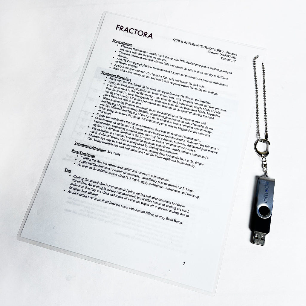 Fractora Quick Reference Guide DO604728H QRG W / USB Drive