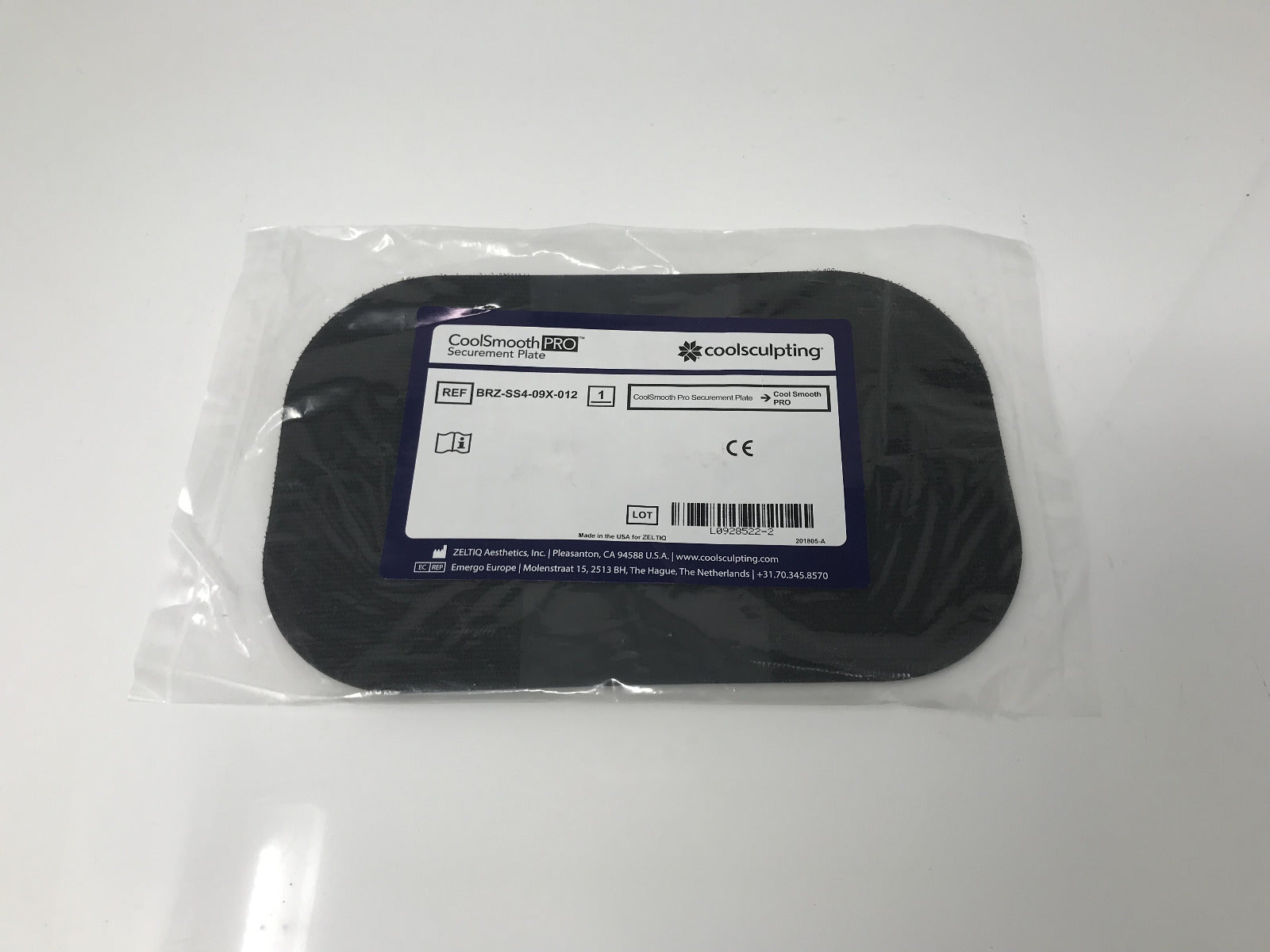 CoolSmooth Pro Securement Plate BRZ-SS4-09x-012 Zeltiq Coolsculpting Body Sculpt