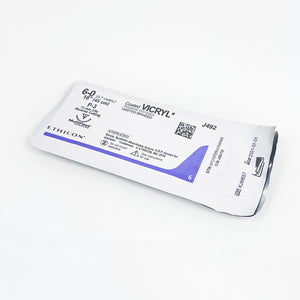 Ethicon Coated VICRYL 6-0 18In Undyed Braided Conventional Cutting Suture x1Pc