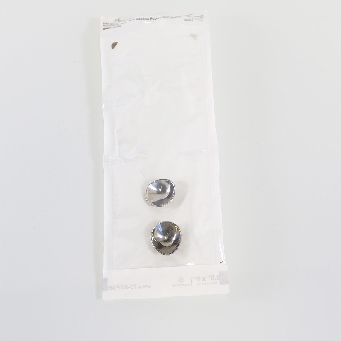 Cox II Laser Patient Eyeshield Metal Silver Medium Size Eye Shield Set