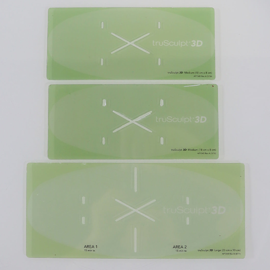 Cutera TruSculpt 3D Treatment Marking Templates Large/Medium Set AP1345 AP1344