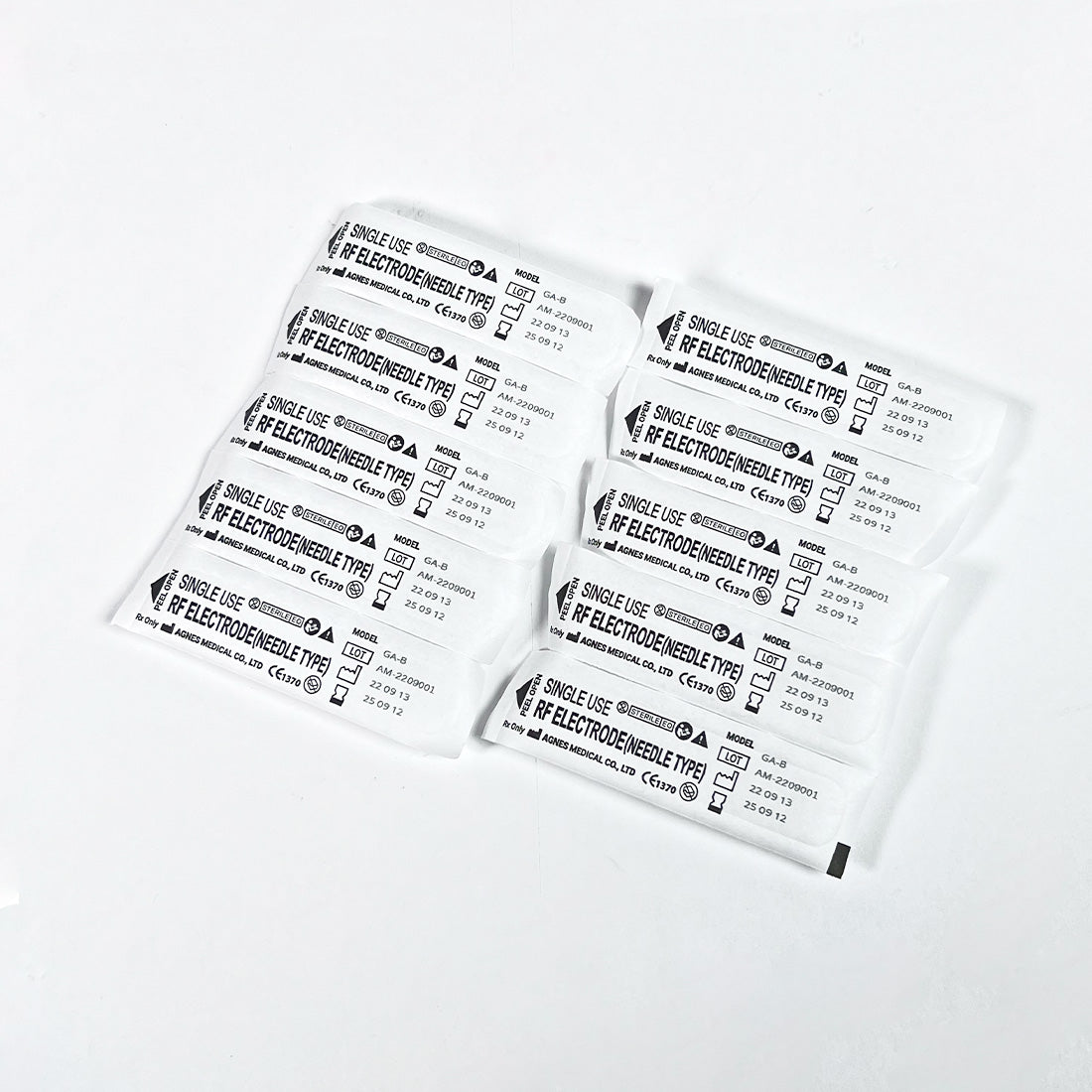 Agnes Medical RF Electrode Needle Single Use 10 Pack Model GA-B Exp2025