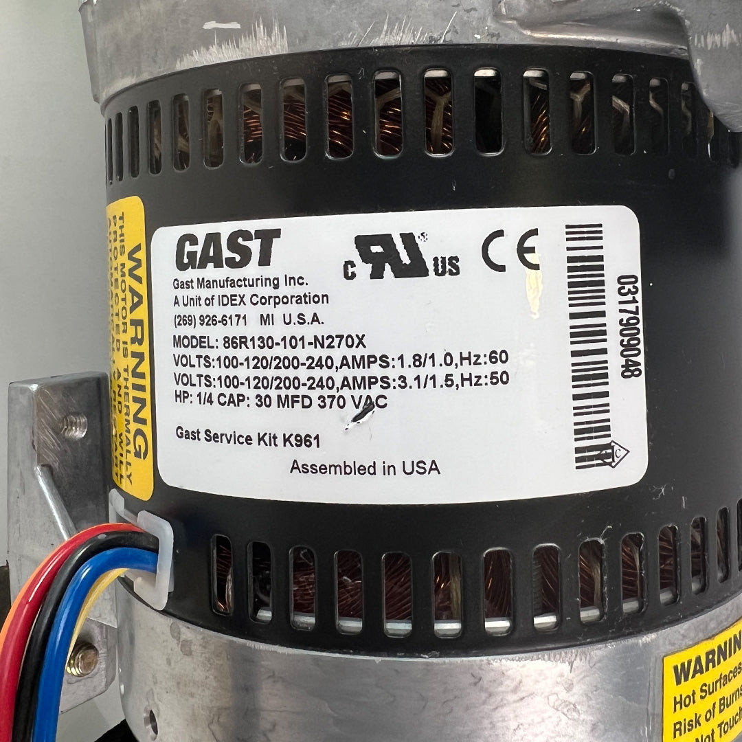 Hydrafacial MD GAST Vacuum Pump 86R130-1001-N270X PARTS