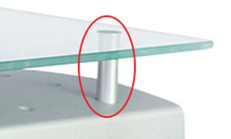 Zimmer Cryo 6 Patient Skin Chiller Glass Top Console Platform Metal Leg Peg