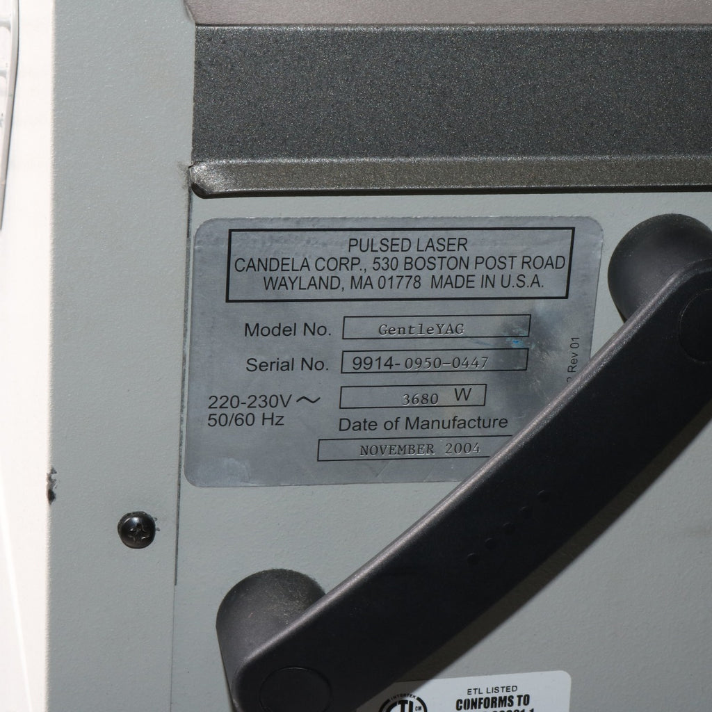 2004 Candela GentleYAG Nd YAG Laser Gentle YAG 2 Handpiece HR 6/8/10mm 1064nm