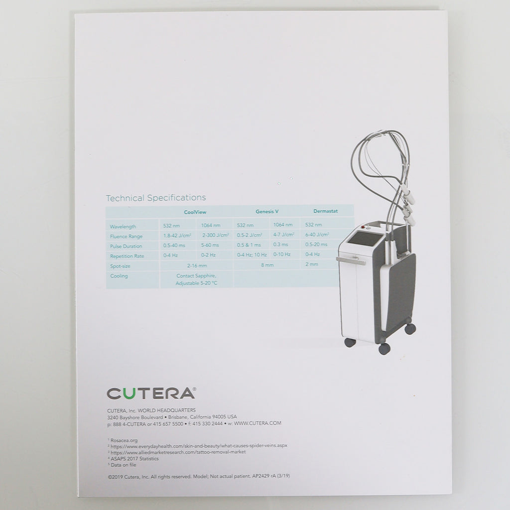 2019 Cutera Excel V + Vascular Pigmentation Treatment Marketing Booklet AP2429