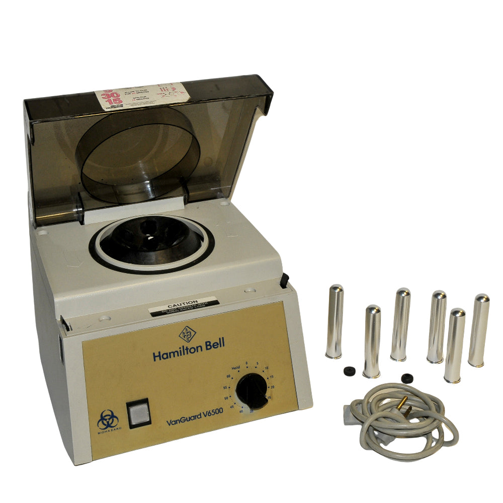 Hamilton Bell Van Guard V6500 Centrifuge Model 6000 6 Slot Rotor Van Guard Timer