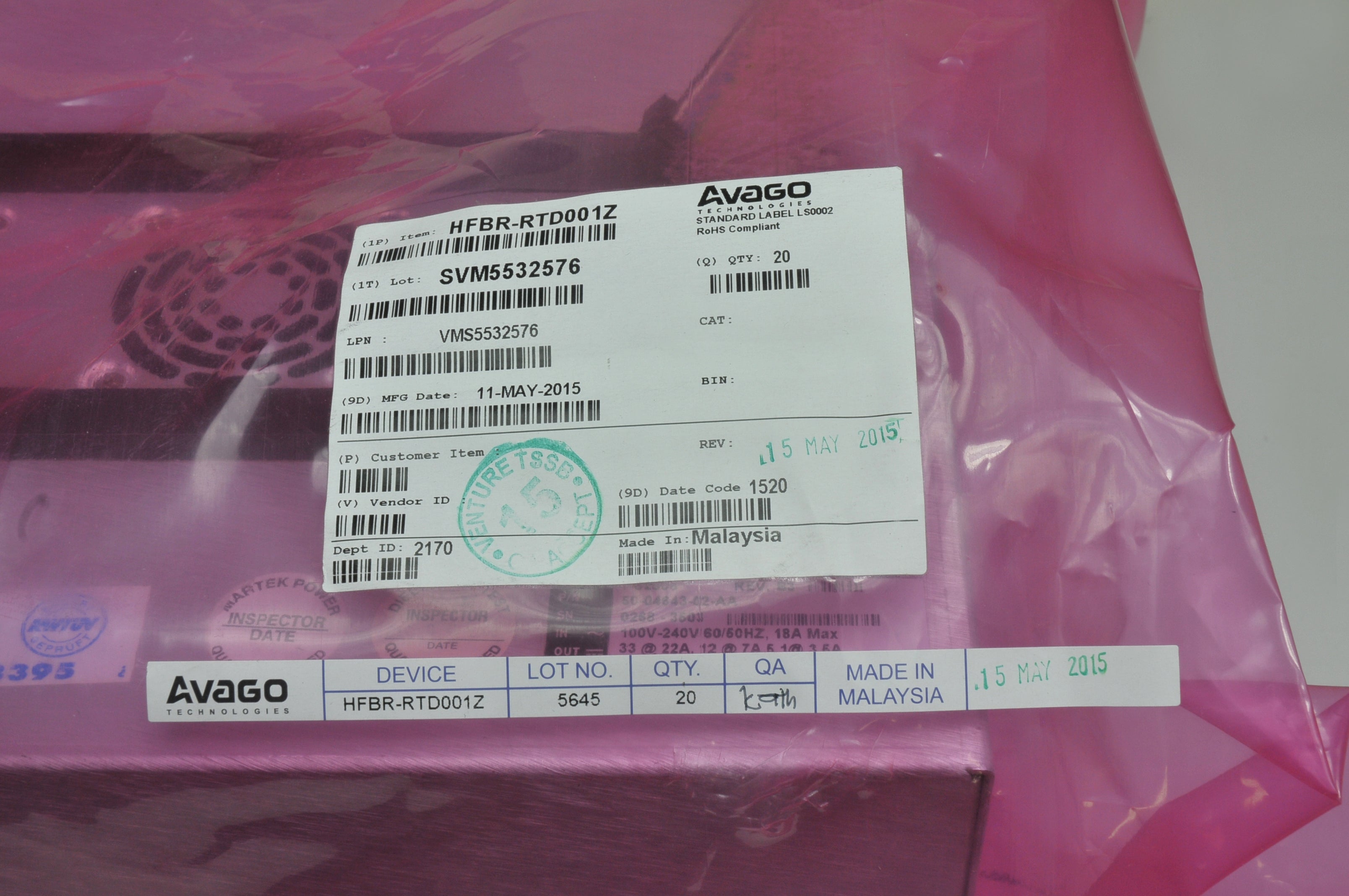 Lumenis Lightsheer Laser XC Martek POWER SUPPLY PS2308 100V-240V 60HZ 18A - NEW!
