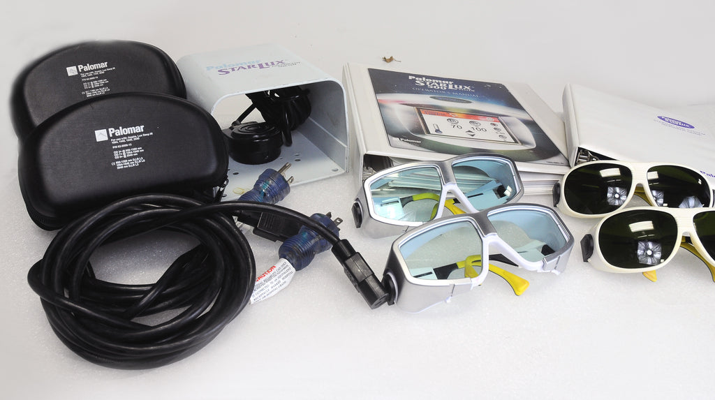Palomar StarLux 500 Laser 2008 MaxG LuxR Lux1540-HR Hand Pieces Max G R Lux 1540