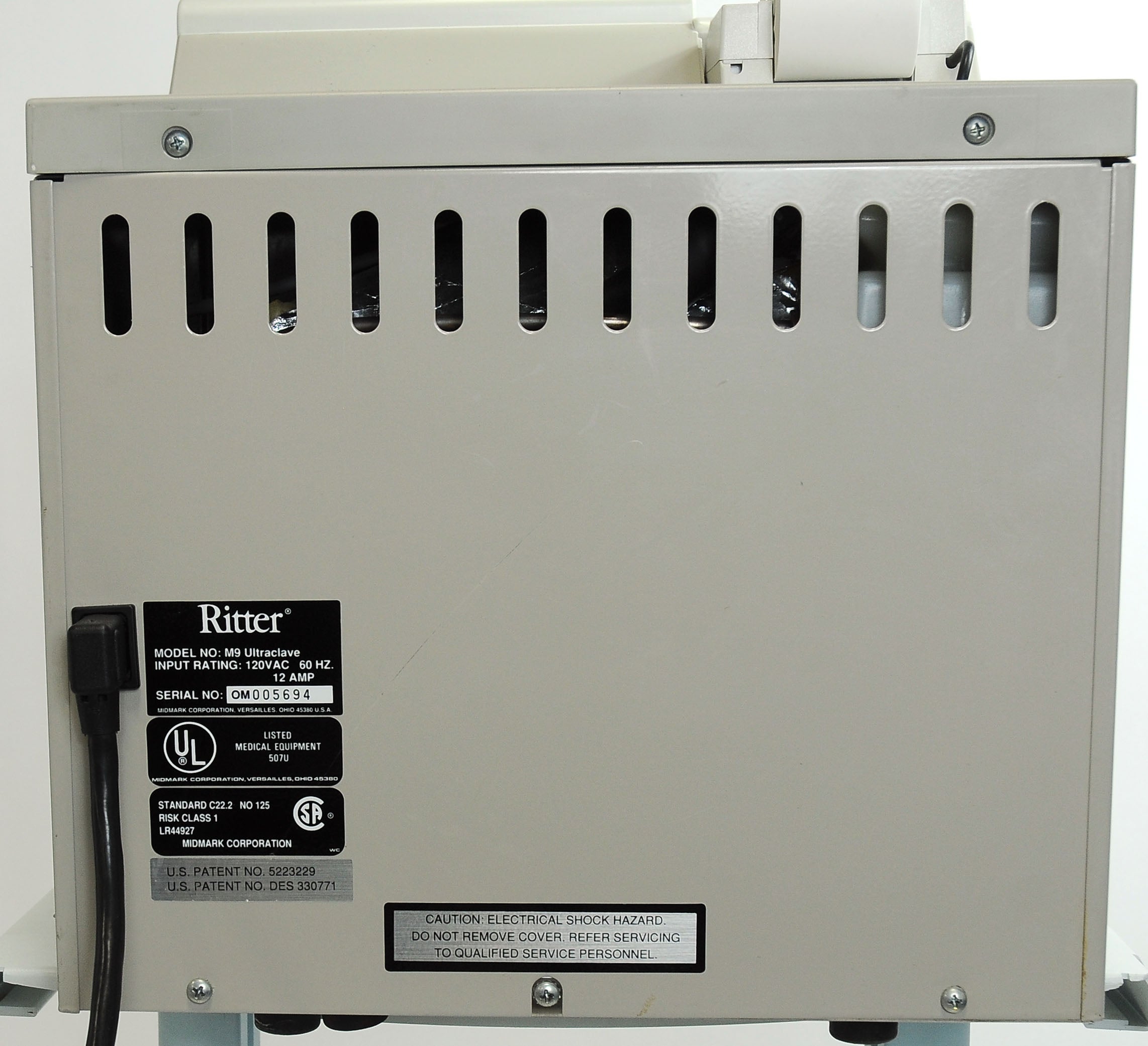 Midmark Ritter M9 Ultraclave Automatic Sterilizer Autoclave Steam Chamber M 9
