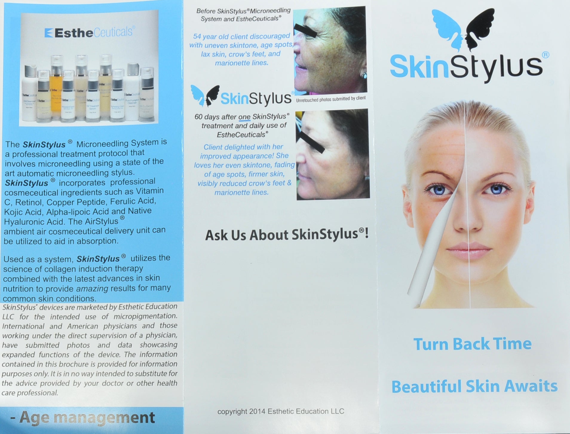 SkinStylus 1 Pen Silver Microtherapy Professional Kit Beautiful Skin Stylus DEMO