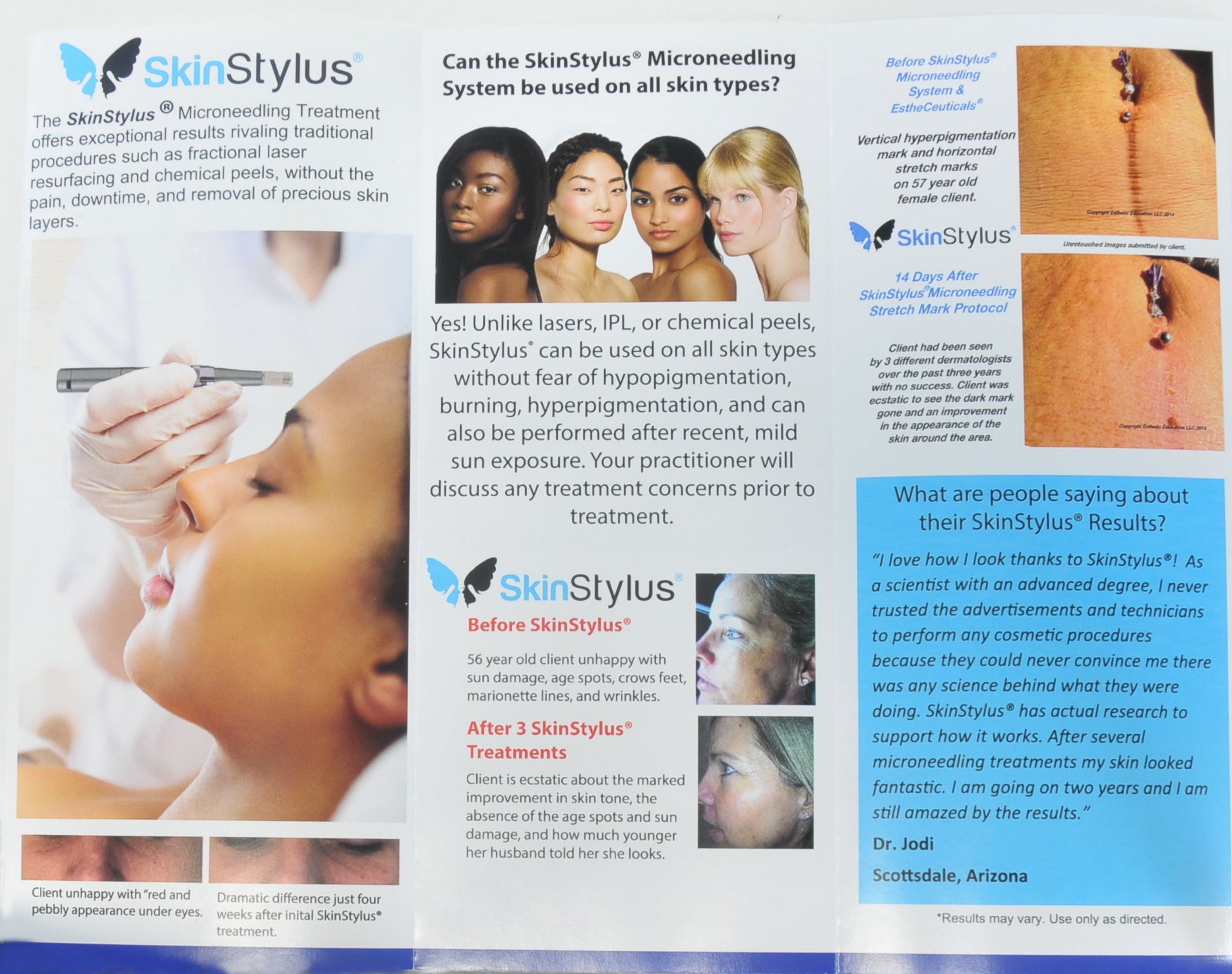SkinStylus 1 Pen Silver Microtherapy Professional Kit Beautiful Skin Stylus DEMO