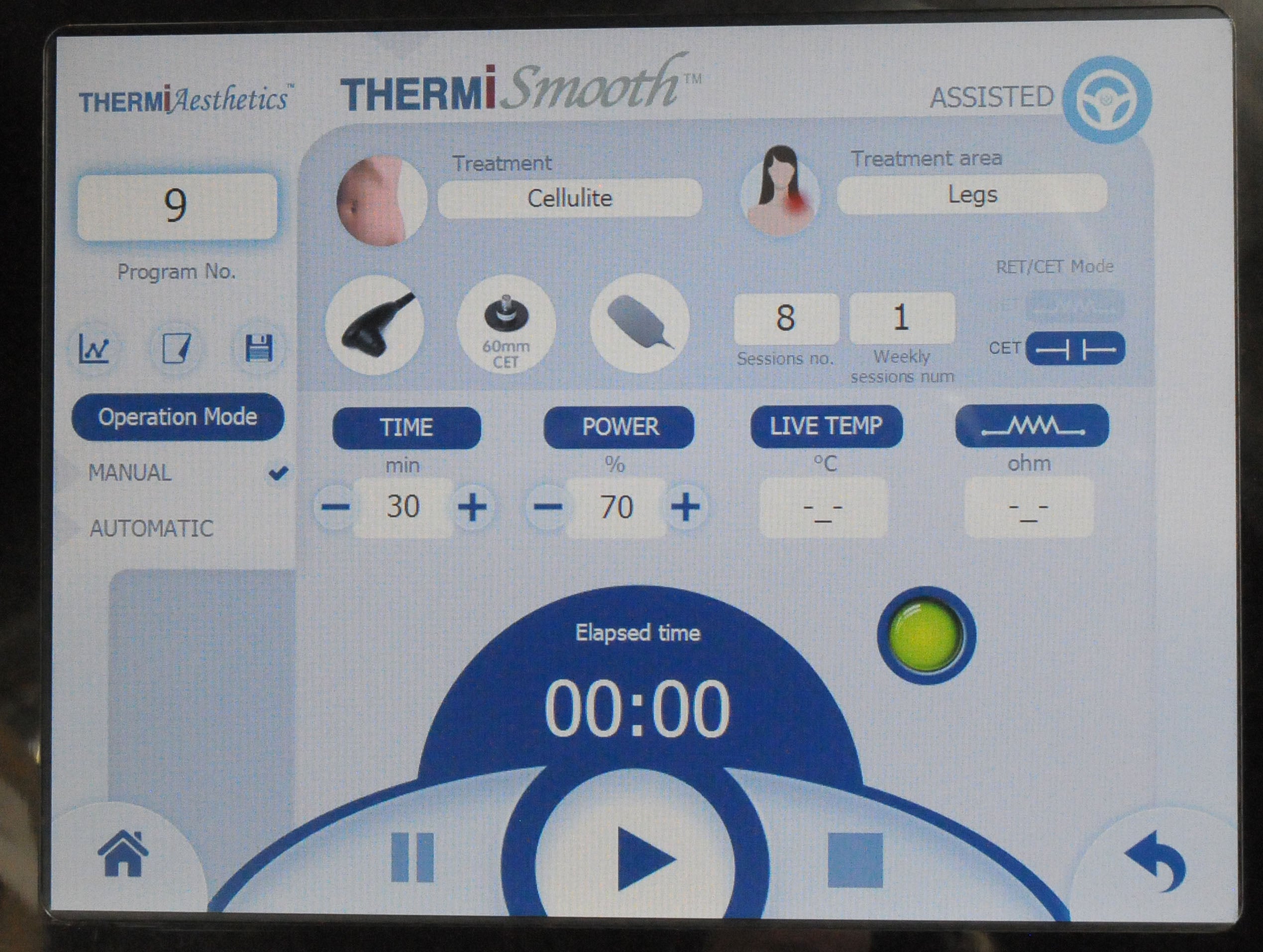 2012 Thermi Aesthetics Smooth Biorevital RF Med Radio Frequency Face Body Laser