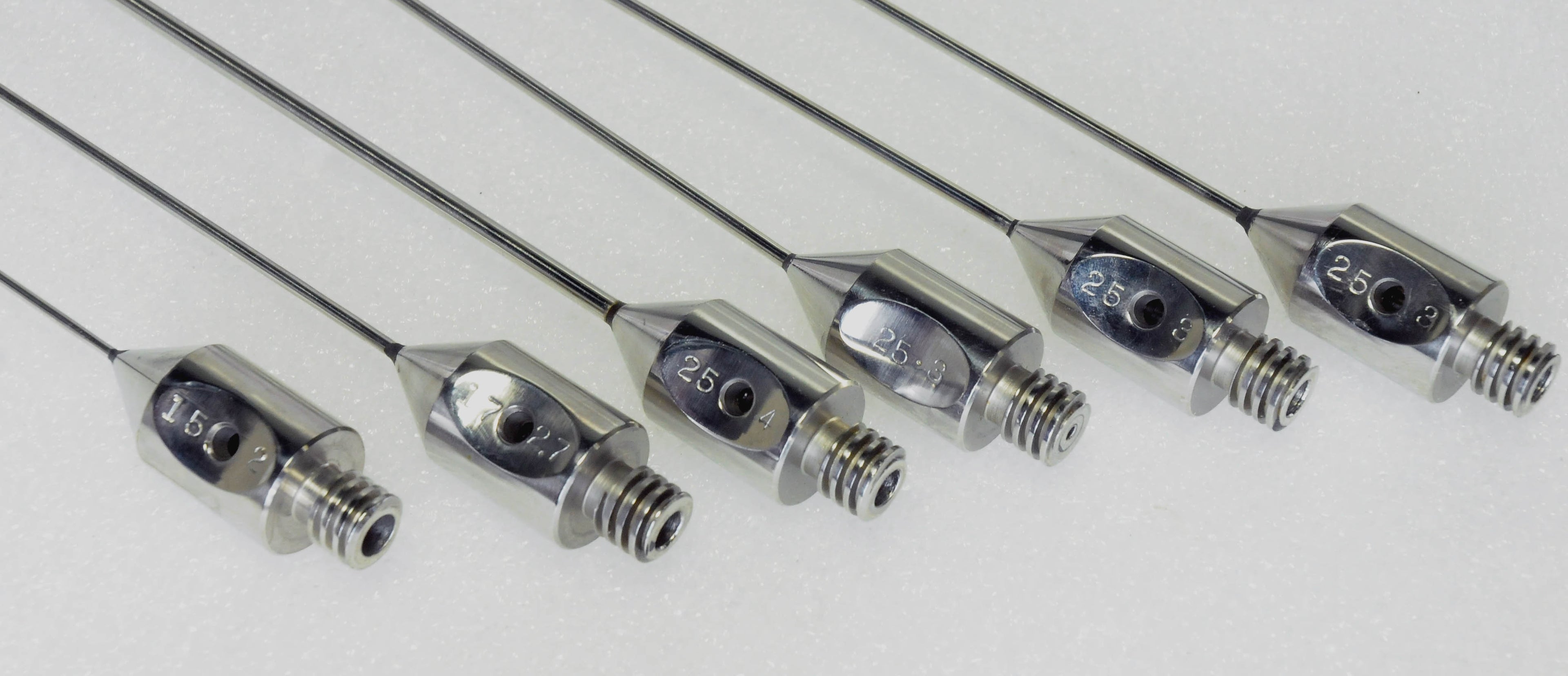 Cannula Liposuction Surgical Needle Set of 6 Lipo Stainless Steel Lot w Handle