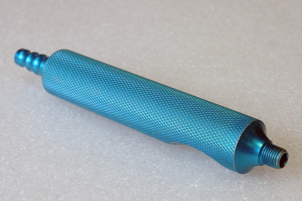 Byron ARC-HAN-L Cannula Needle Infiltration Handle - Blue Metal
