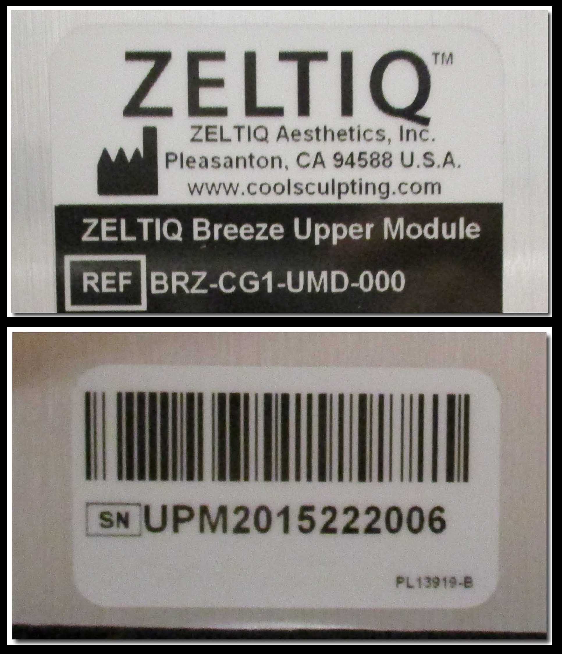 2015 Zeltiq CoolSculpting System Body Contour CoolSculpt 5 Applicator HandPieces