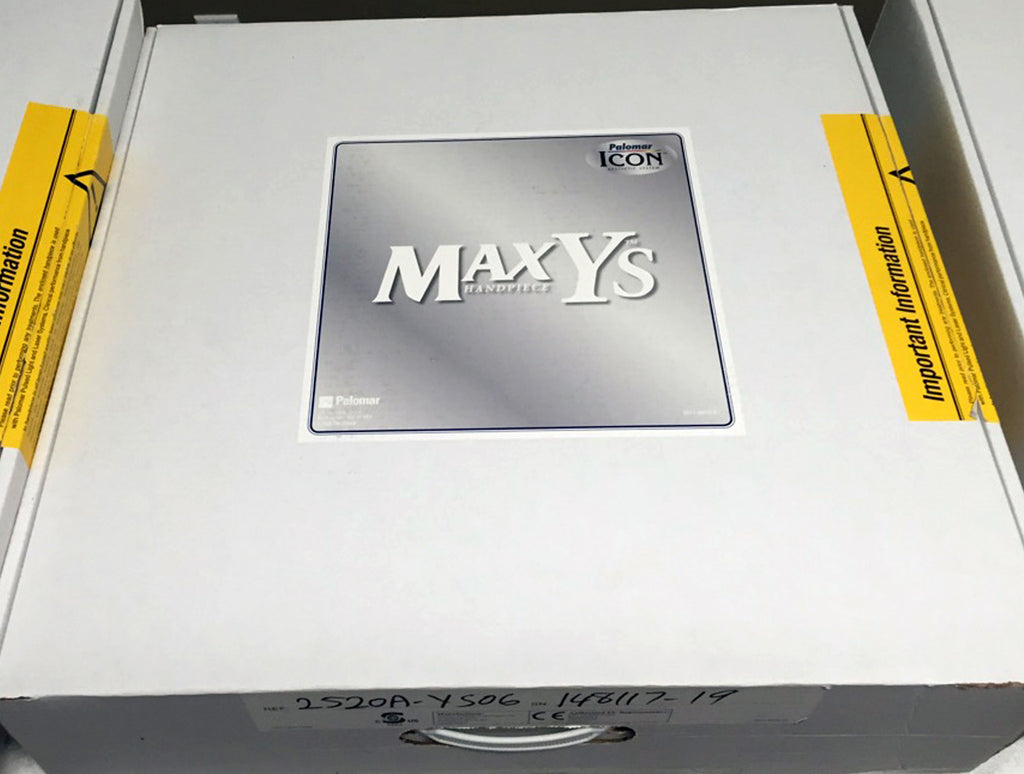 2013 Cynosure Palomar ICON Laser System MaxR MaxG MaxYs HandPieces Max G R Ys