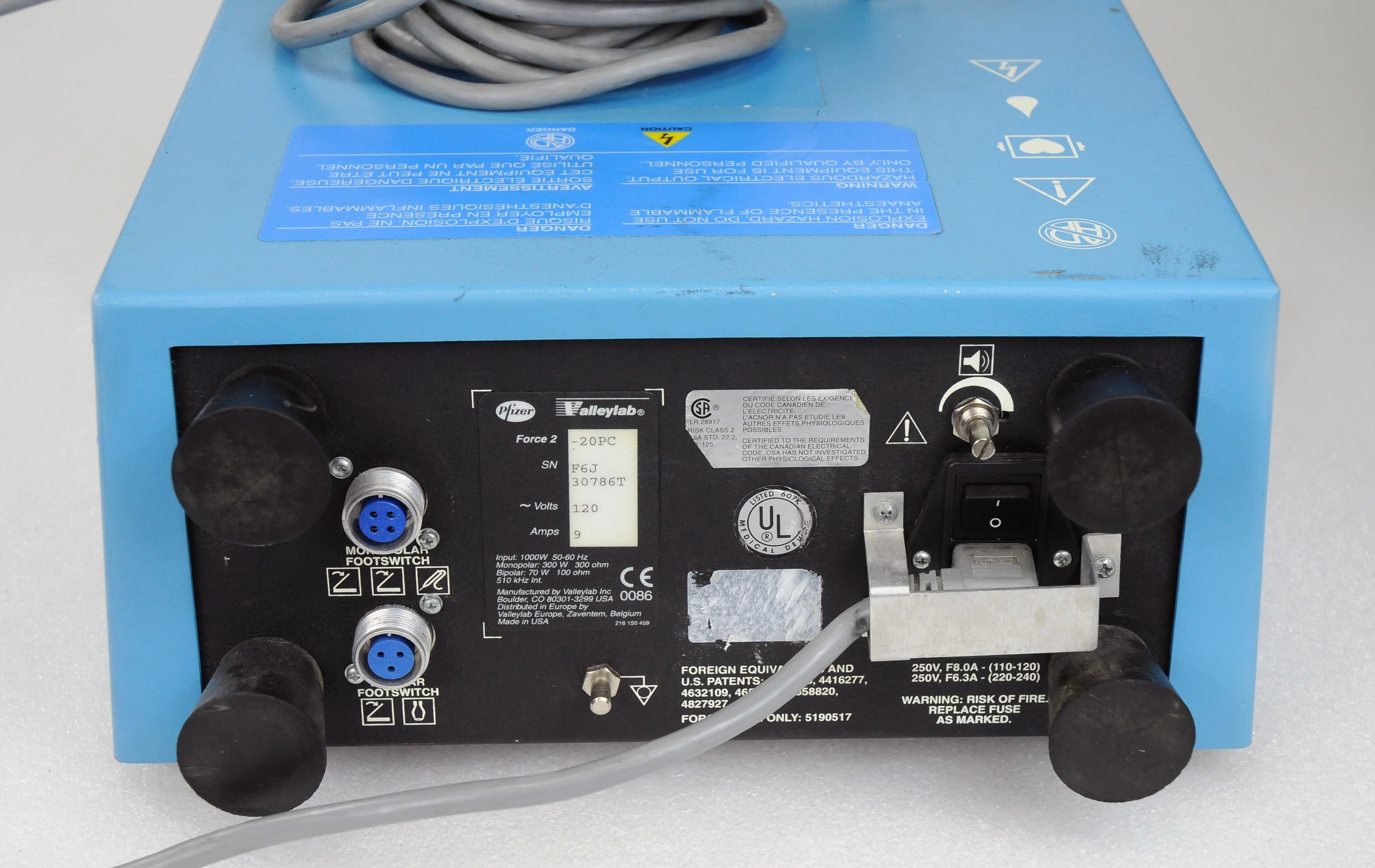 Pfizer Valleylab Force 2 Electrosurgical Generator Force-2PC Cautery Coagulation