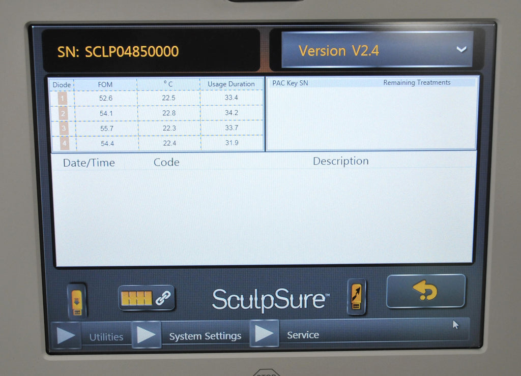 2016 Cynosure SculpSure 1060nm Diode Laser Lipolysis Fat Reduction Body Contour
