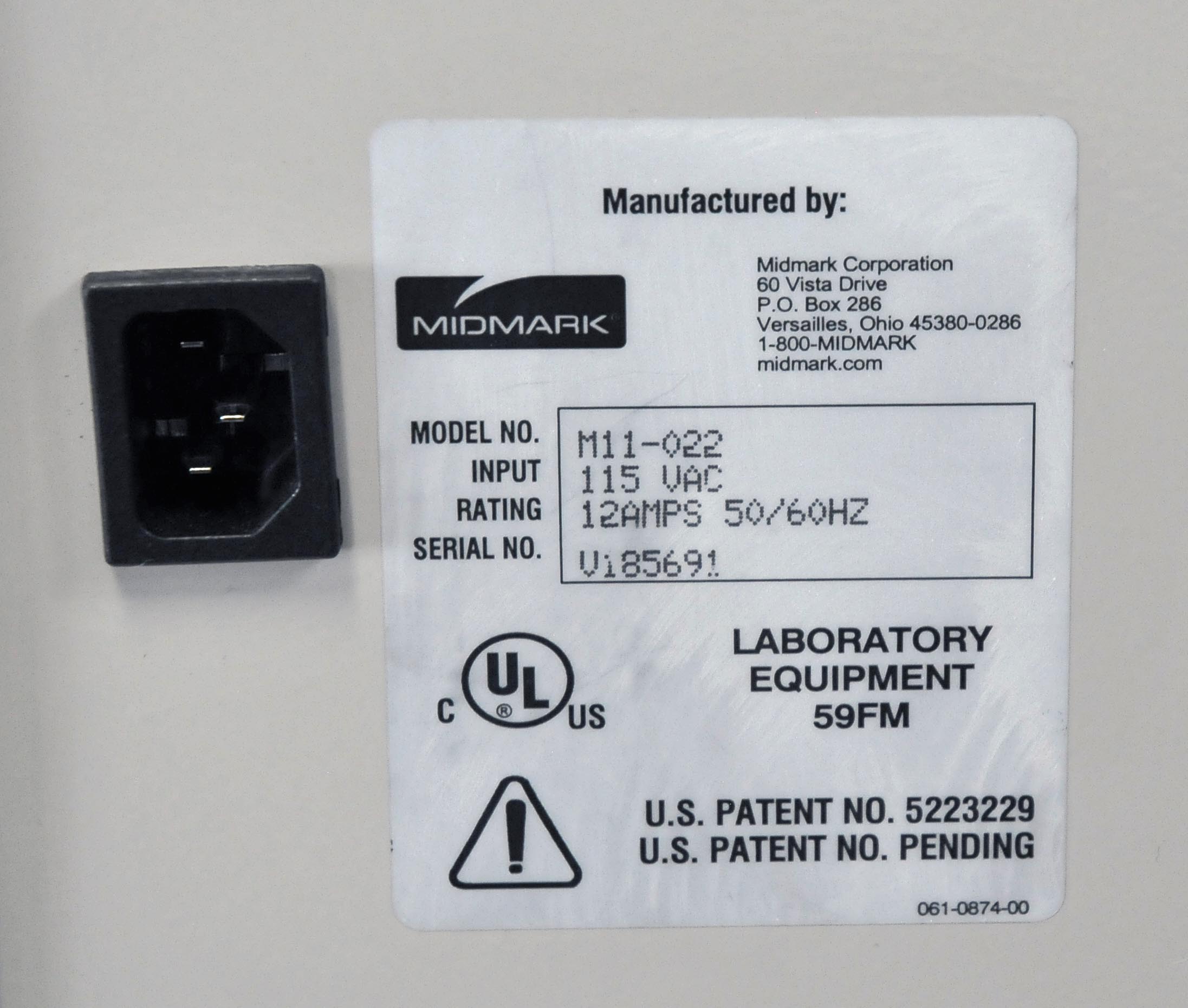 2005 Midmark Ritter M11-022 Autoclave Automatic Sterilizer Steam Chamber M 11