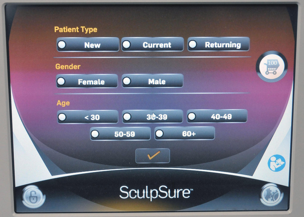 Cynosure SculpSure PAC Key Applicator Cards - USB 1060nm Diode Laser Lipolysis