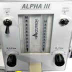 Accutron Alpha III Dental Nitrous Oxide Flowmeter 2 Tanks Mobile Stand Portable