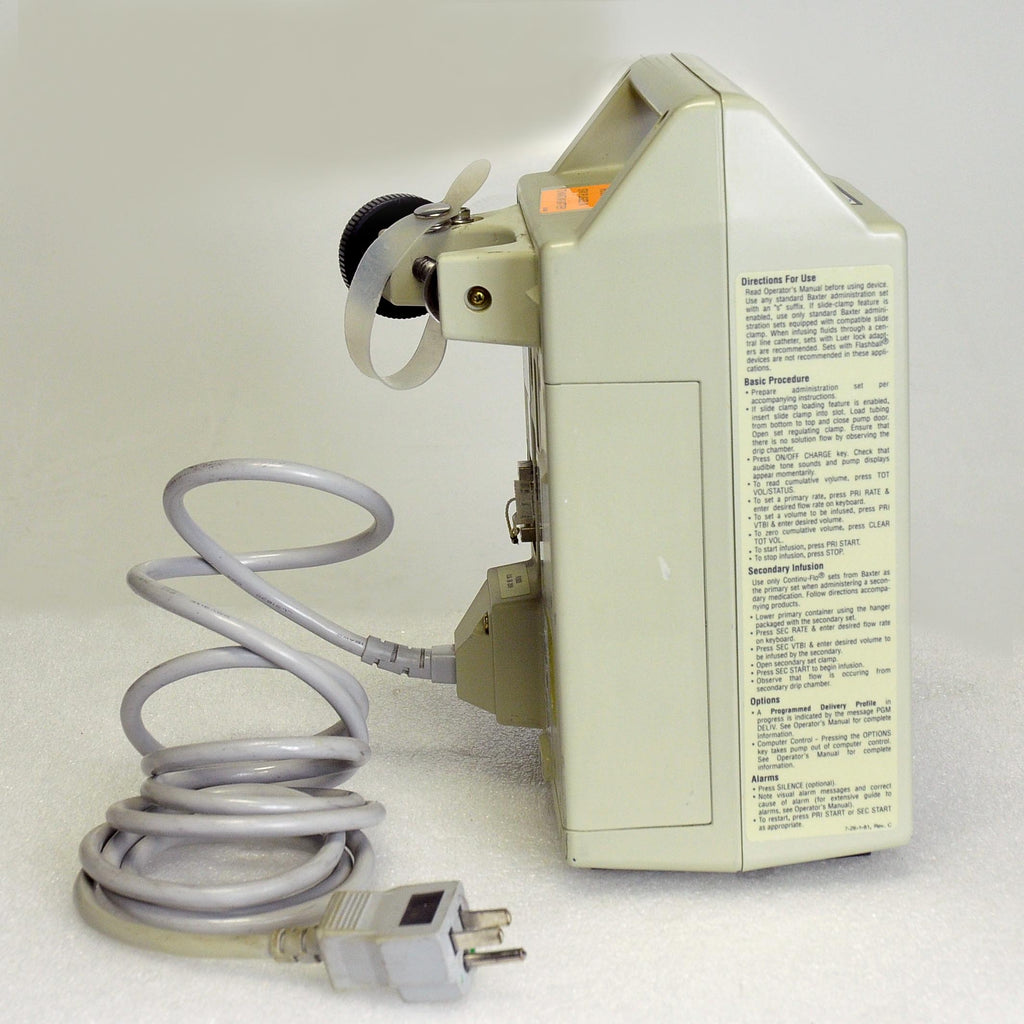 Baxter Flo-Gard 6201 Volumetric Infusion Pump