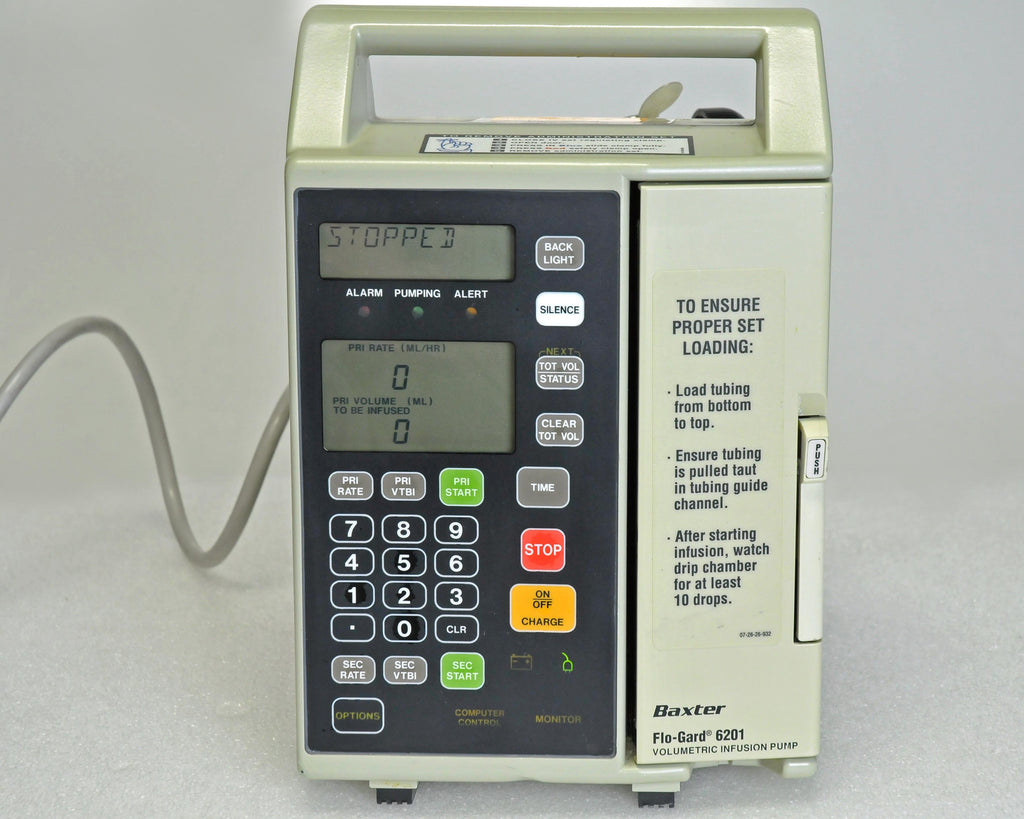 Baxter Flo-Gard 6201 Volumetric Infusion Pump FloGard Medco Blood Infuse