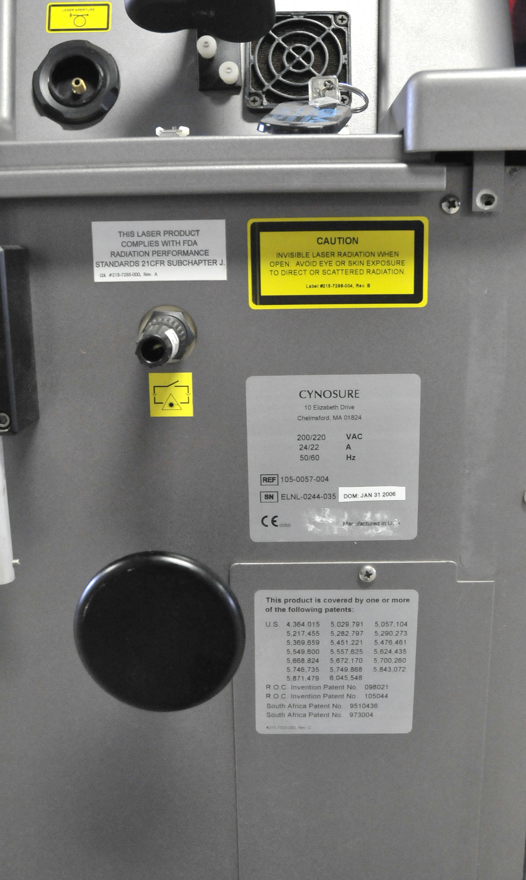 2006 Cynosure Apogee Elite Zimmer Cryo5 Chiller Hair Removal Lesion YAG 1064 755