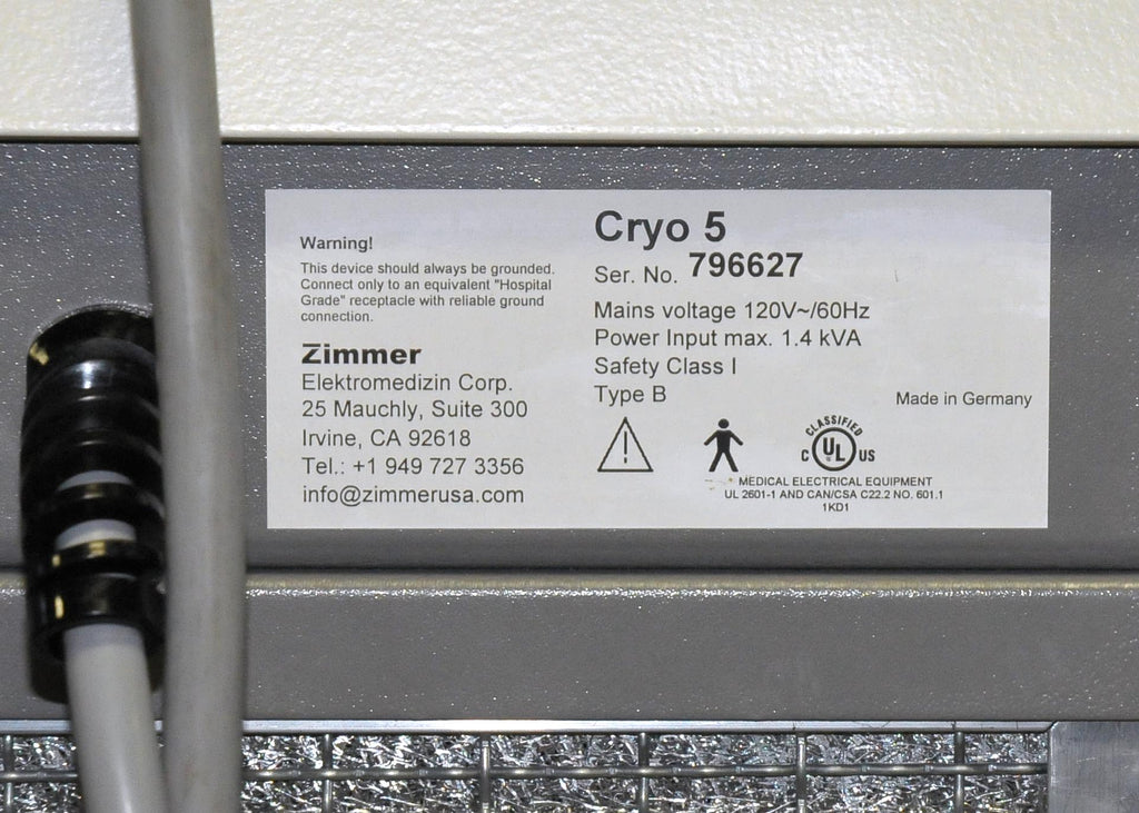 2006 Cynosure Apogee Elite Zimmer Cryo5 Chiller Hair Removal Lesion YAG 1064 755