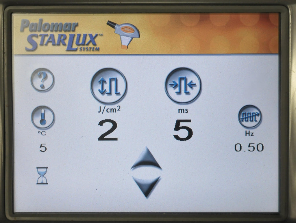 2008 Cynosure StarLux 300 500 Lux Laser System LuxYs Handpiece Palomar Ys Yellow