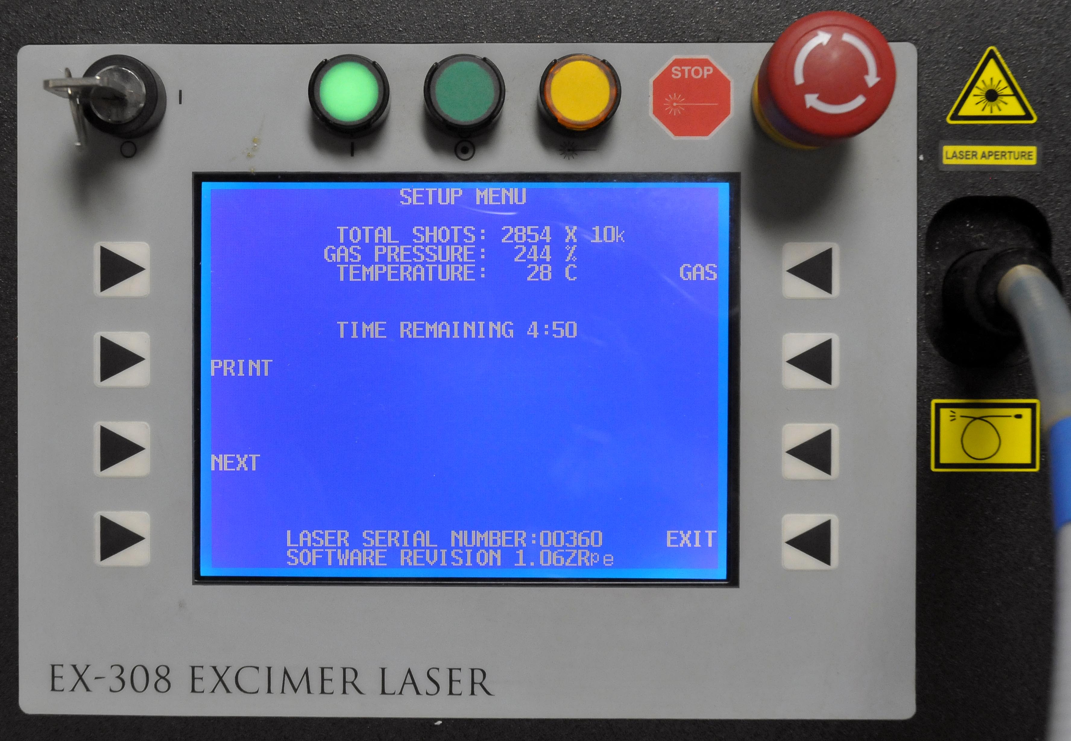 2008 Excimer EX-308 Pharos Phototherapy Laser System Monochromatic - (FOR PARTS)