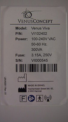 Venus Concept Viva-Facial resurfacing NanoFractional Radio Frequency 2014