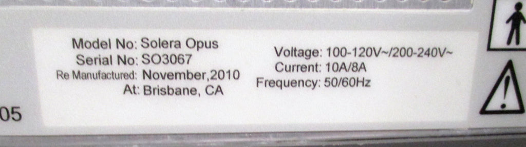 2010 Cutera Solera OPUS Laser IPL System w Prowave 770 HandPiece Aesthetic