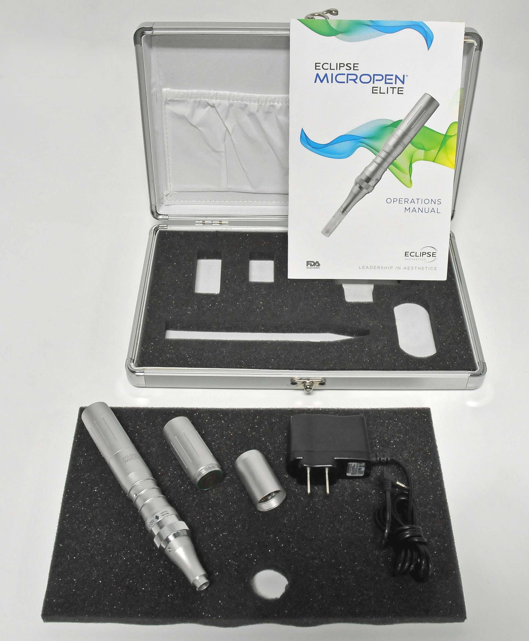 Eclipse Aesthetics Elite MicroPen Kit - 1 Silver Micro-Needling Pen DEMO w/Case