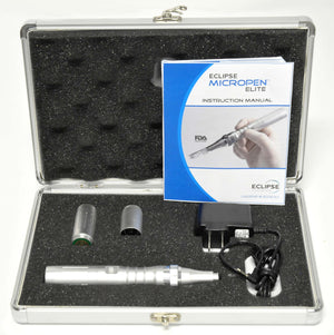 Silver Micro-Needling Pen - Eclipse Aesthetics Elite MicroPen Kit - DEMO w/Case