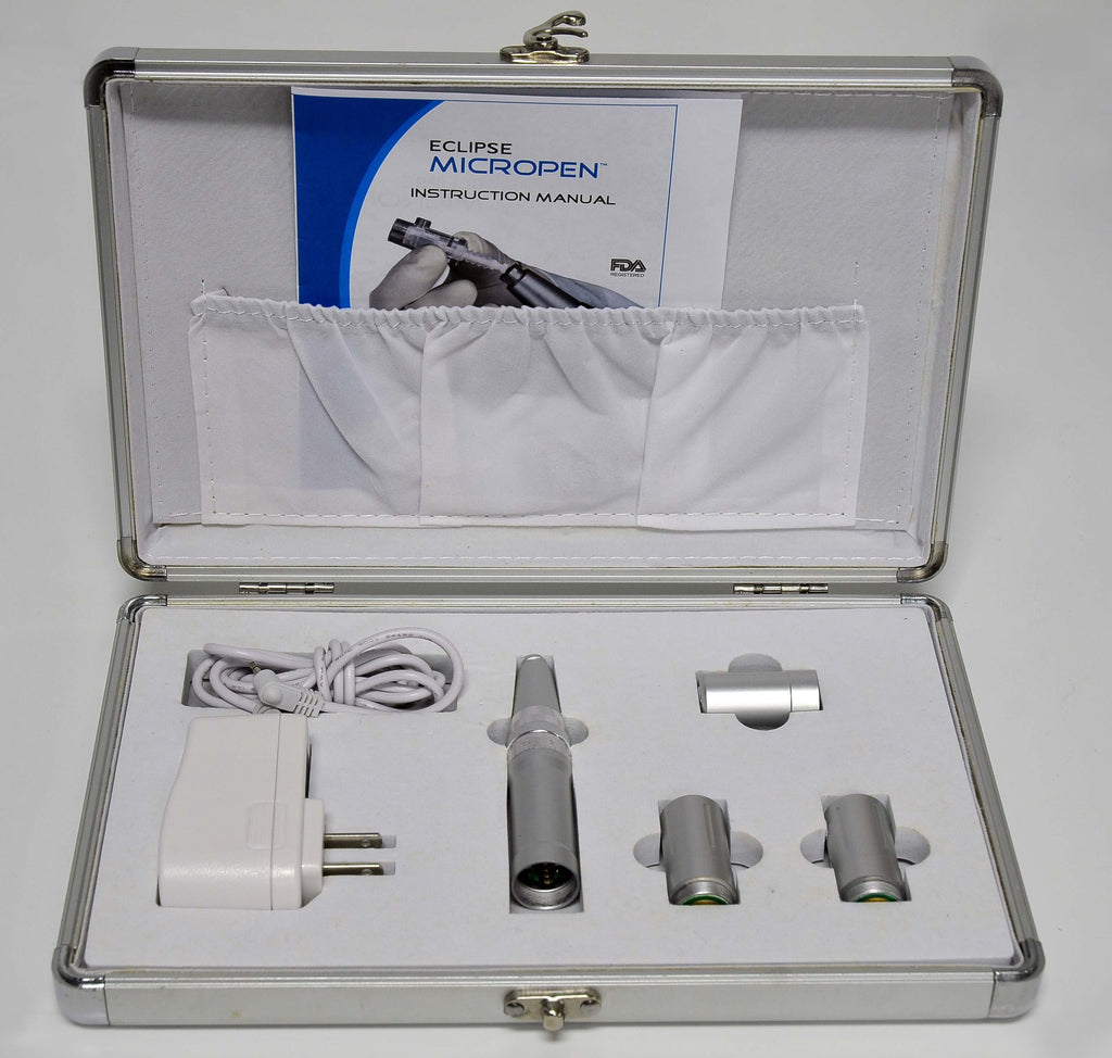 MicroPen Kit - Eclipse Aesthetics Silver MicroNeedling Pen - DEMO Micro - w/Case