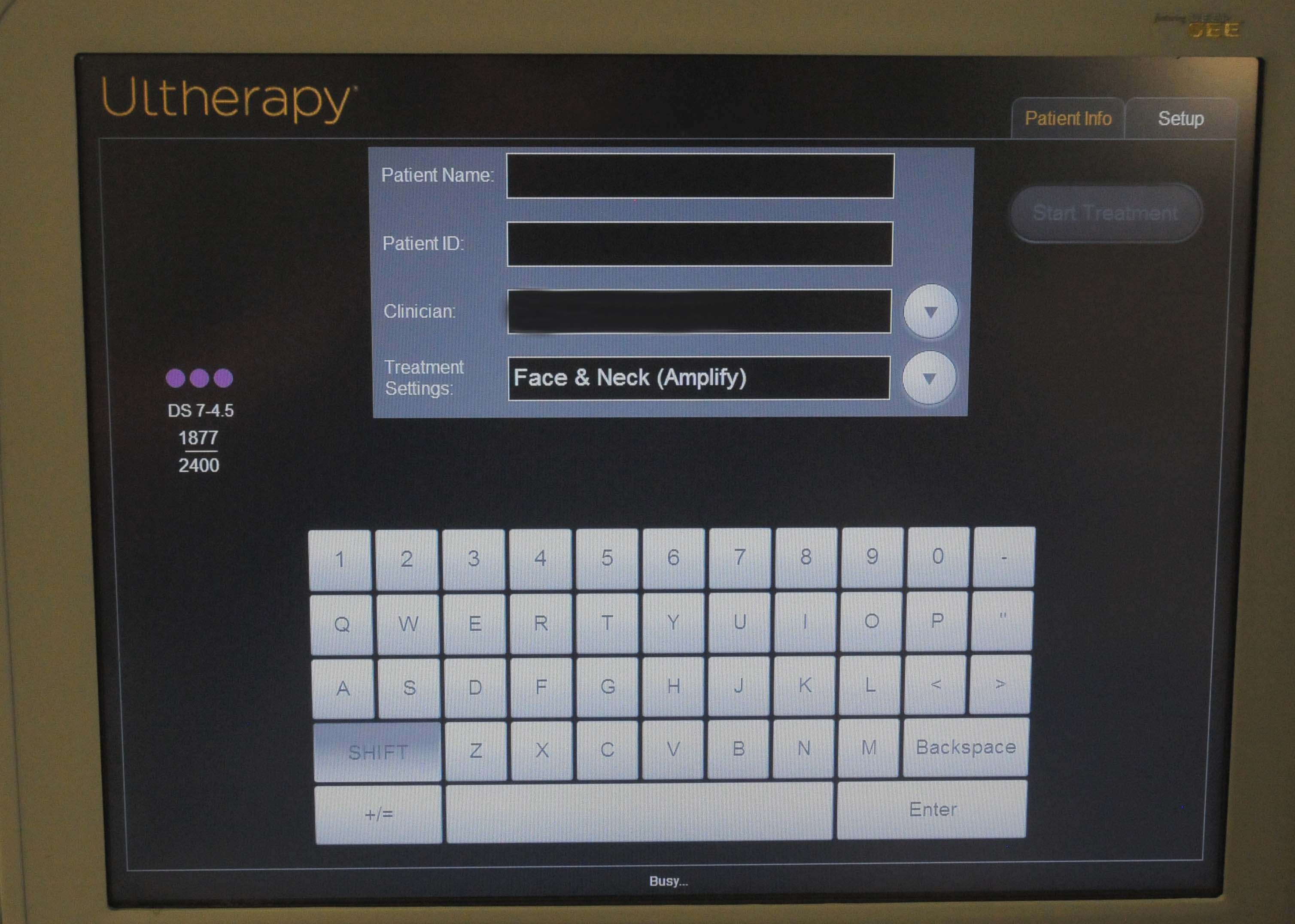 2009 Ulthera Ultherapy System Non Invasive Ultrasound Neck Face Merz Aesthetics