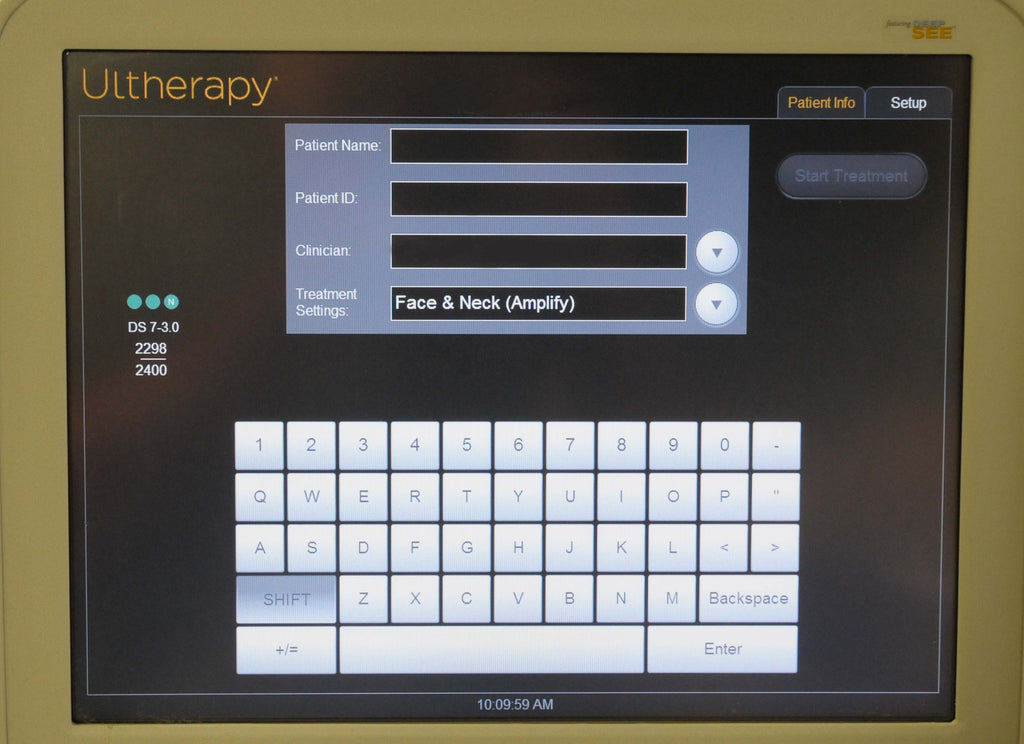 2009 Ulthera Ultherapy System Non Invasive Ultrasound Neck Face Merz Aesthetics
