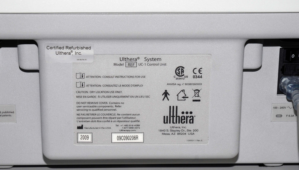 2009 Ulthera Ultherapy System Non Invasive Ultrasound Neck Face Merz Aesthetics