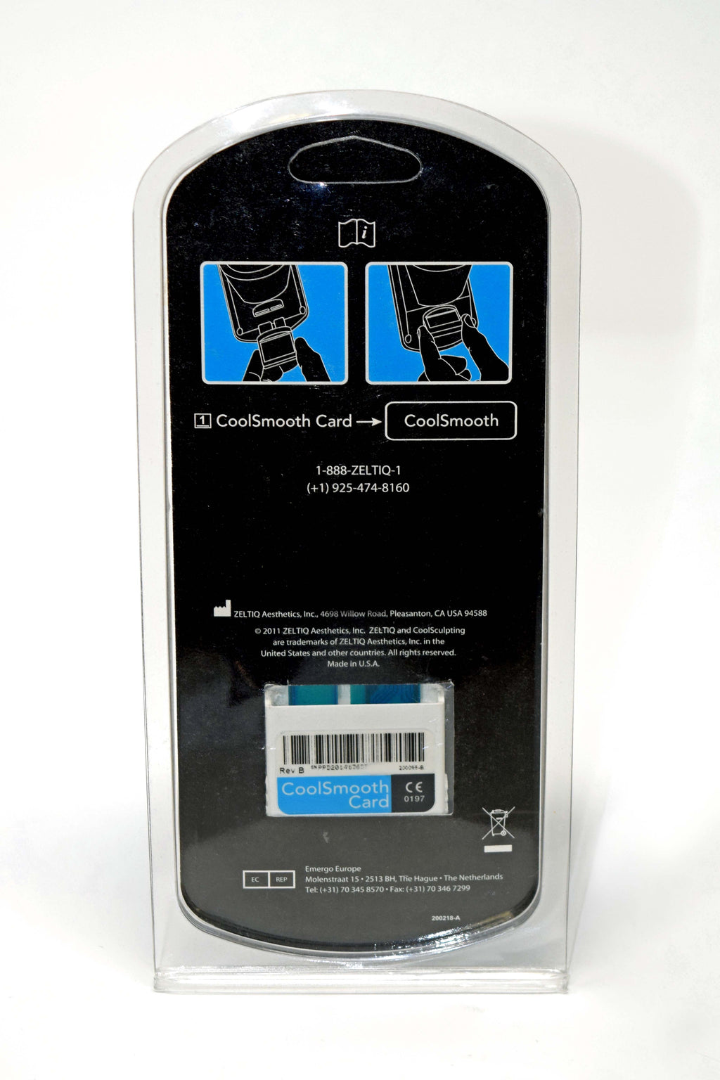 Zeltiq 24 Cycle Blue Card - CoolSculpting CoolSmooth Cool Smooth BRZ-CD4-09X-024