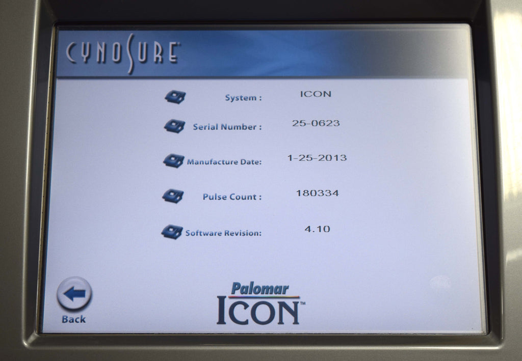 2013 Palomar ICON Laser System MaxG MaxRs HandPieces Skintel Max G Rs - Cynosure