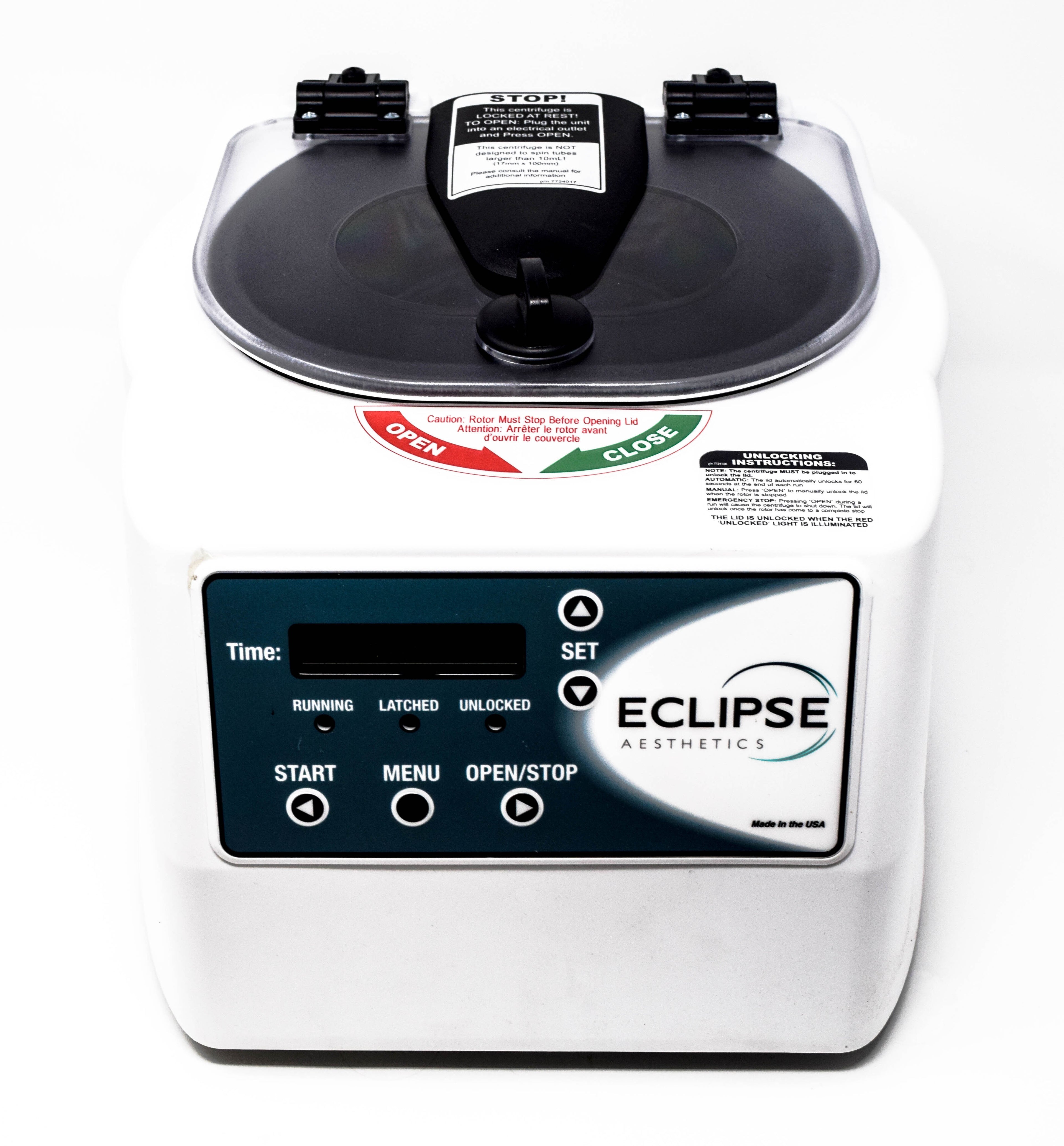 Centrifuge ECLIPSE Aesthetics Easy Spin PRP 642VES Drucker Diagnostics Test Tube