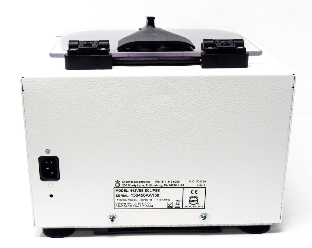 Centrifuge PRP ECLIPSE 642VES Drucker Diagnostics Platelet Rich Plasma 110 Volt