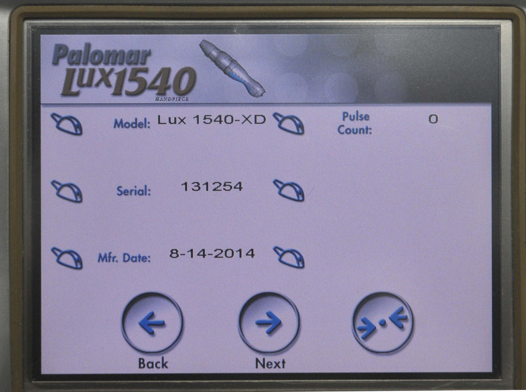 2014 Palomar Lux1540-XD Fractional Handpiece 1540XD StarLux 300 500 ~ 0 PULSE !!