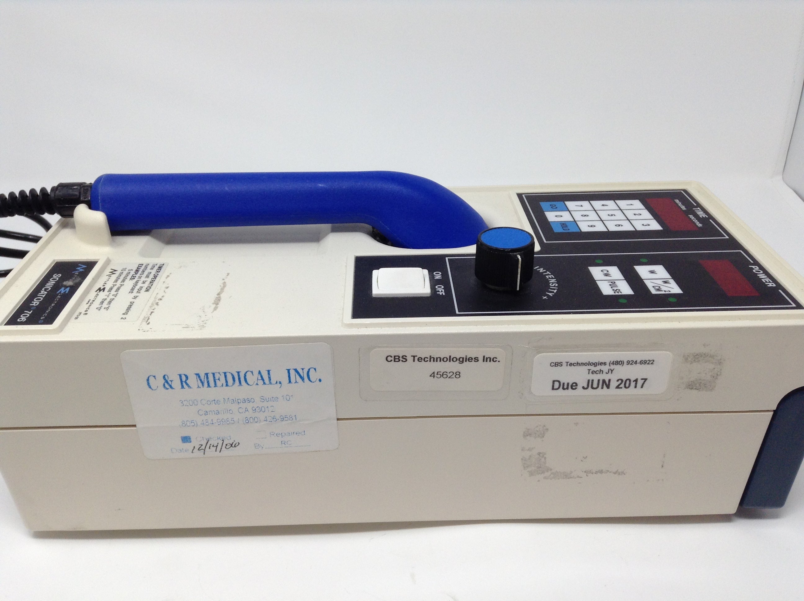 Sonicator 706 Mettler Electronics Ultrasound Machine