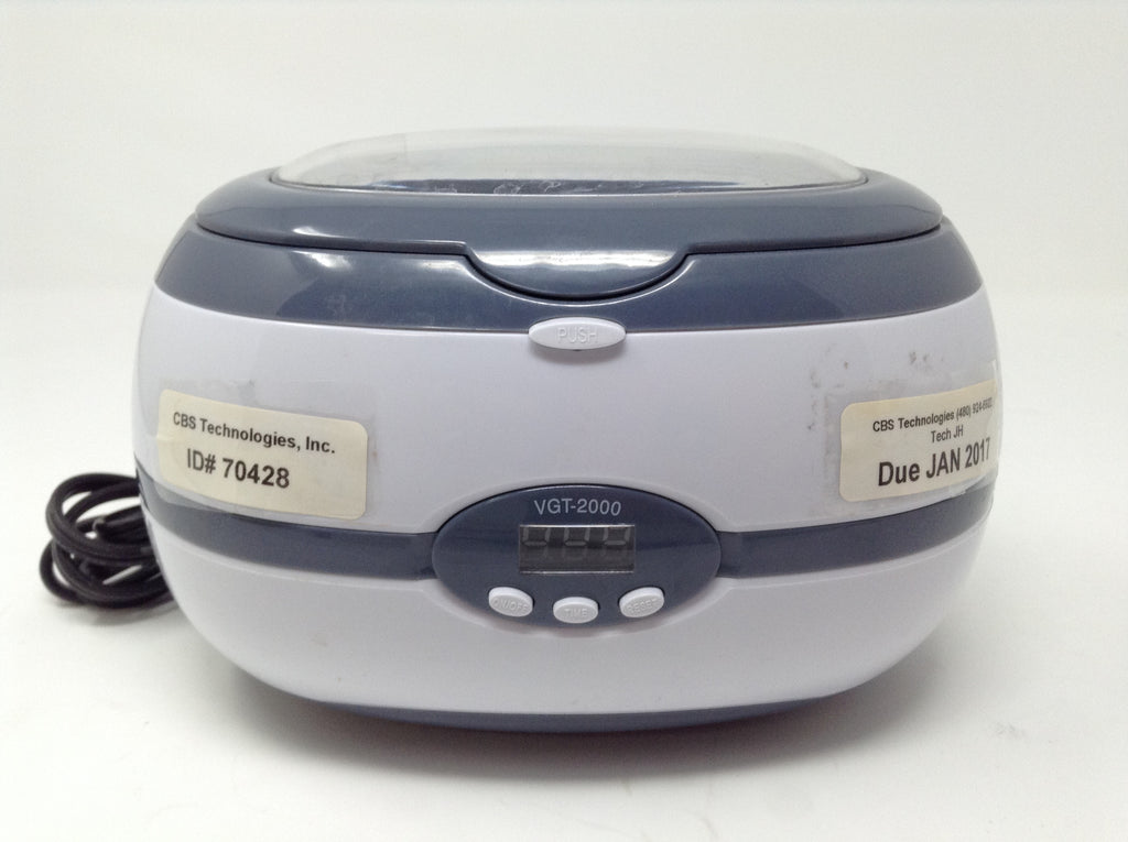 VGT-2000 Ultrasonic Cleaner With Digital Display 600ml 120V 35W
