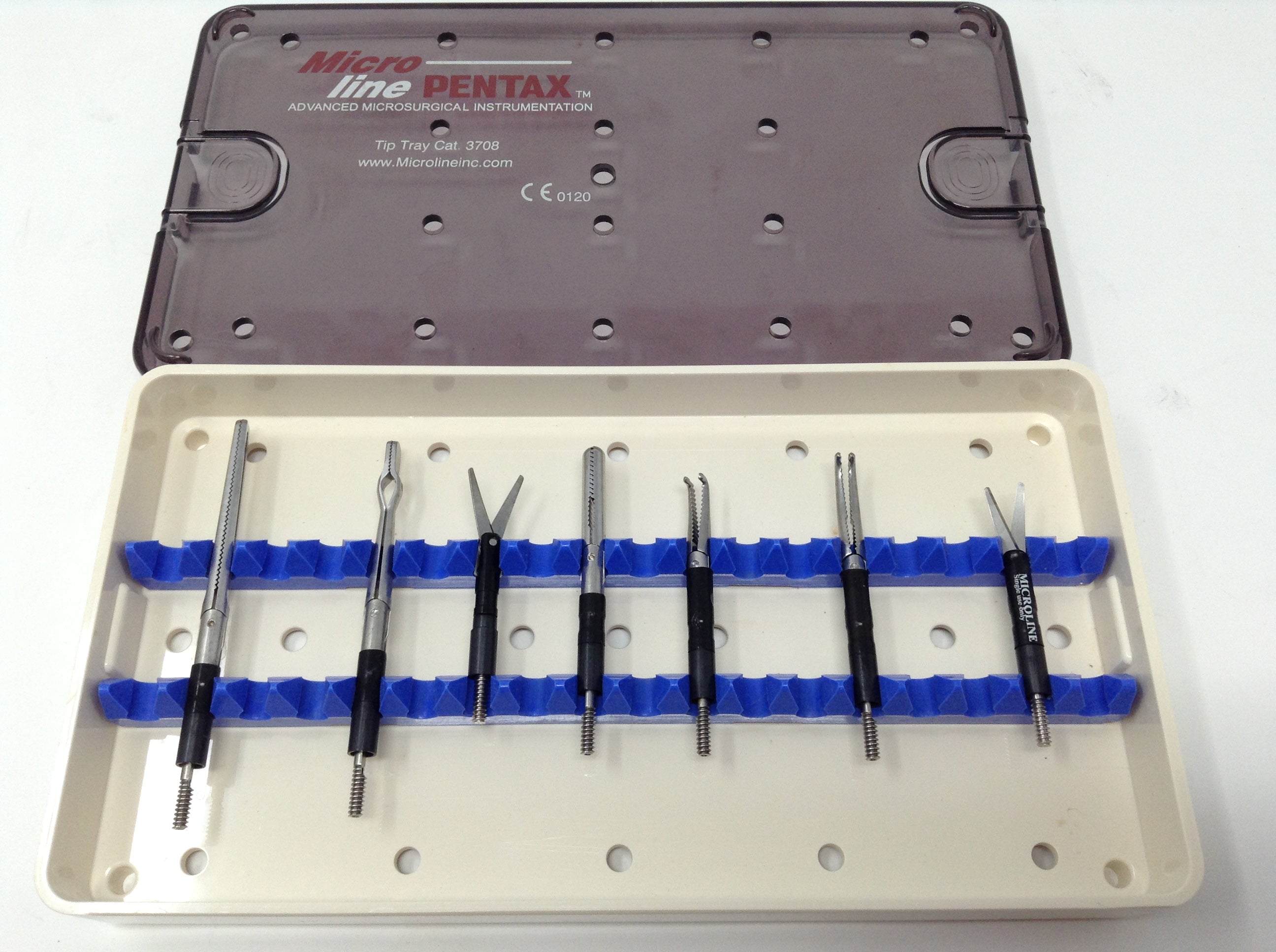 Lot of 7 LM-10 Clip Applier Tray 3708 LM10 Micro Autoclave Pentax Micro Line