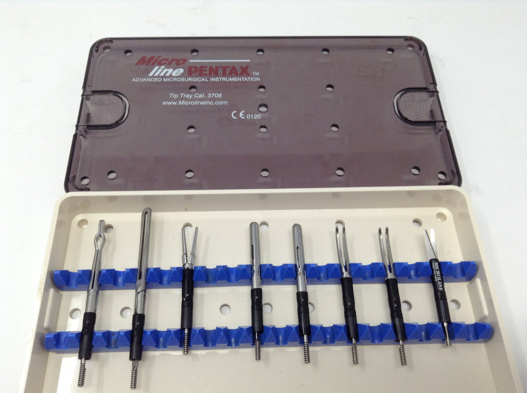Lot of 8 LM-10 Clip Applier Tray 3708 LM10 Micro Autoclave Pentax Micro Line