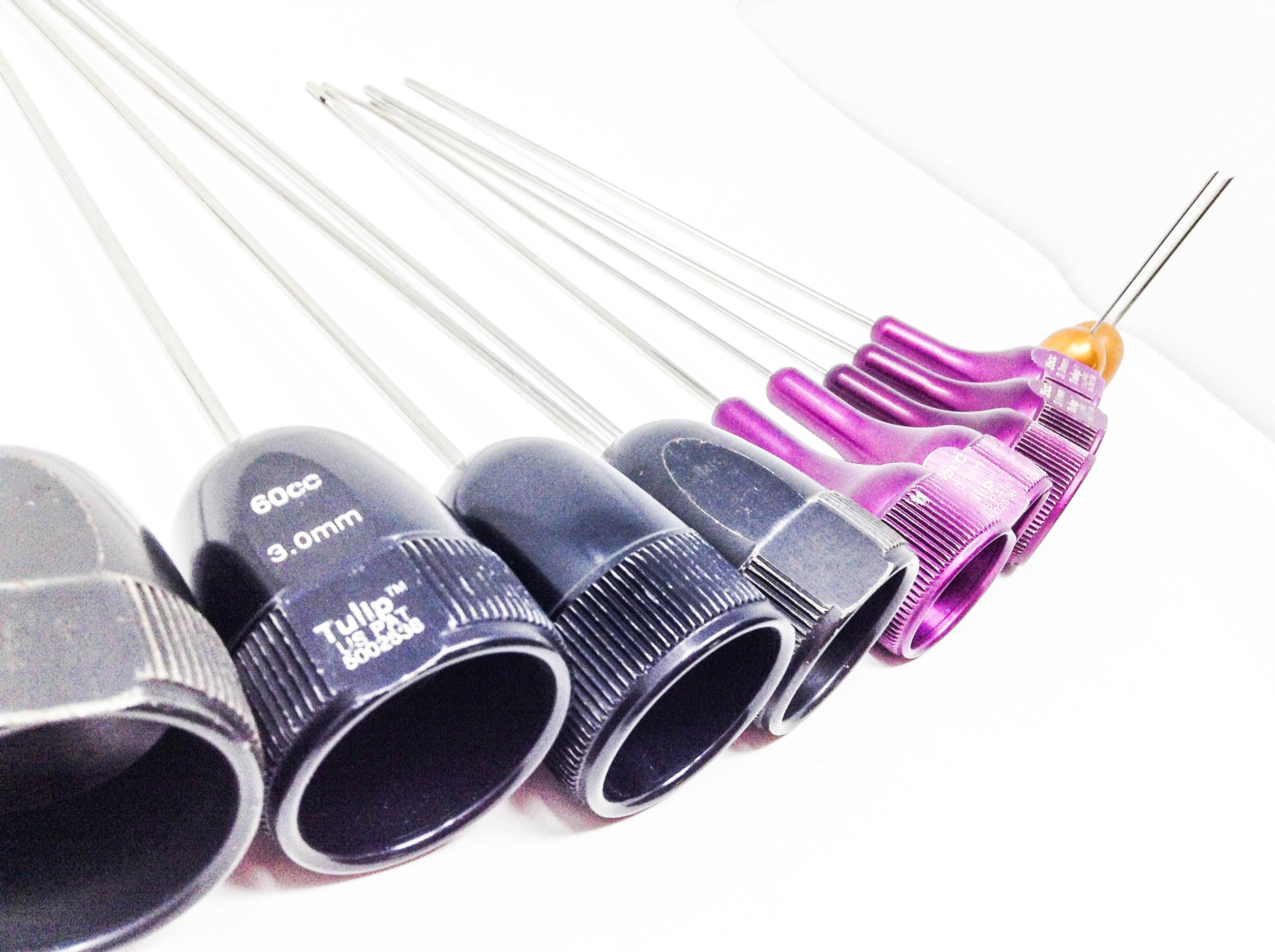 Tulip Cannula Liposuction Surgical Needles 13 Lipo Stainless Steel Lot w Handle